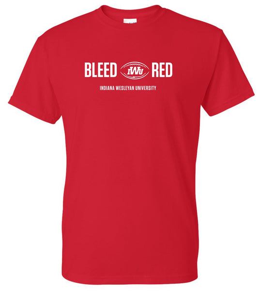 IWU Football Bleed Red Tshirt RED