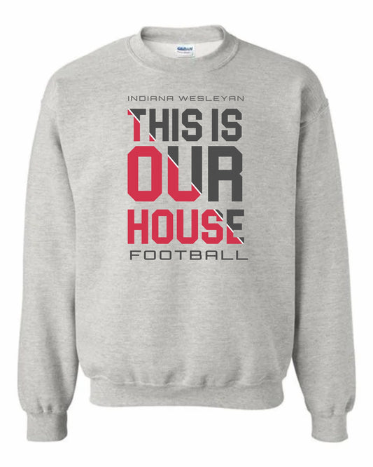 IWU This Is Our House Crewneck Sweatshirt ASH GREY