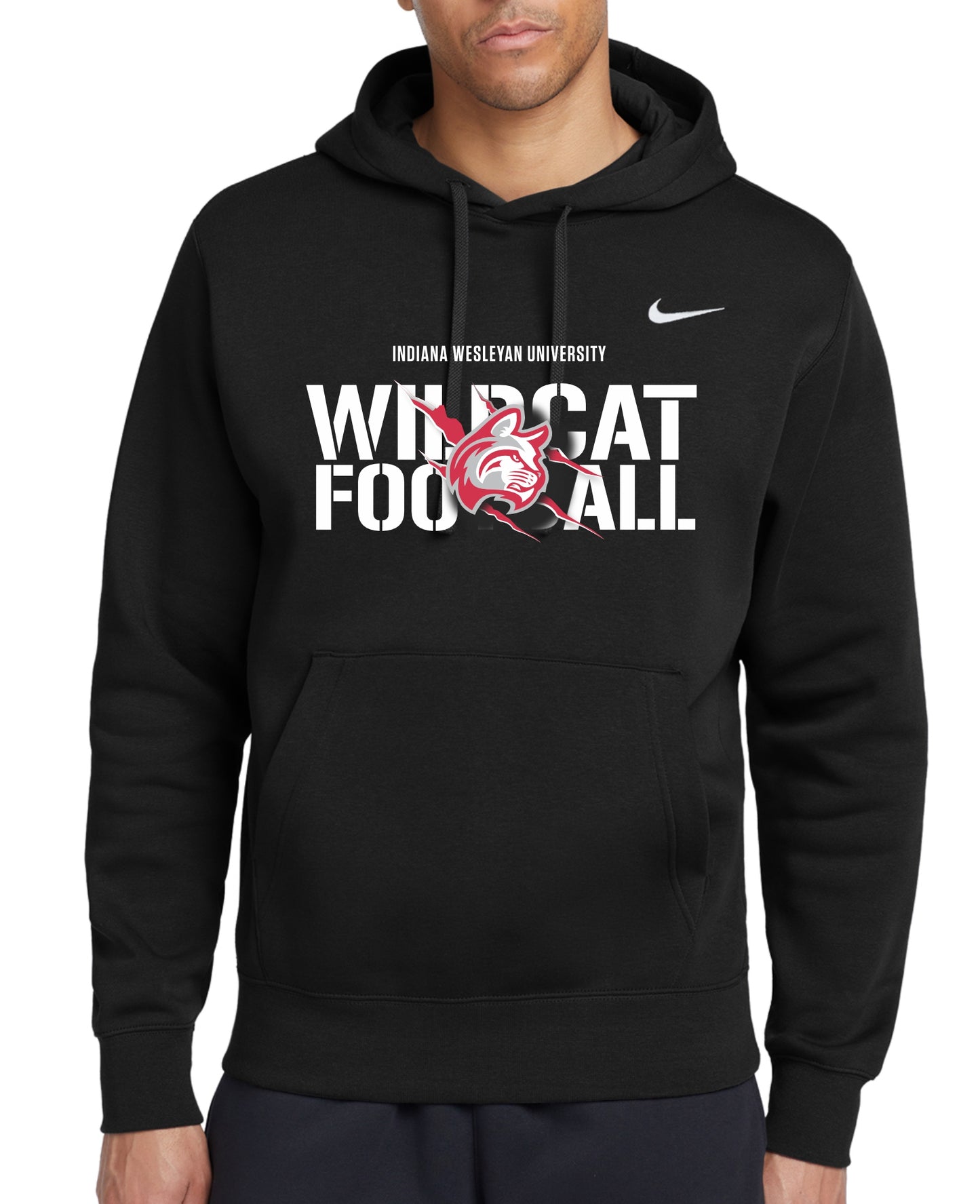 Wildcat Football Nike Hoodie BLACK