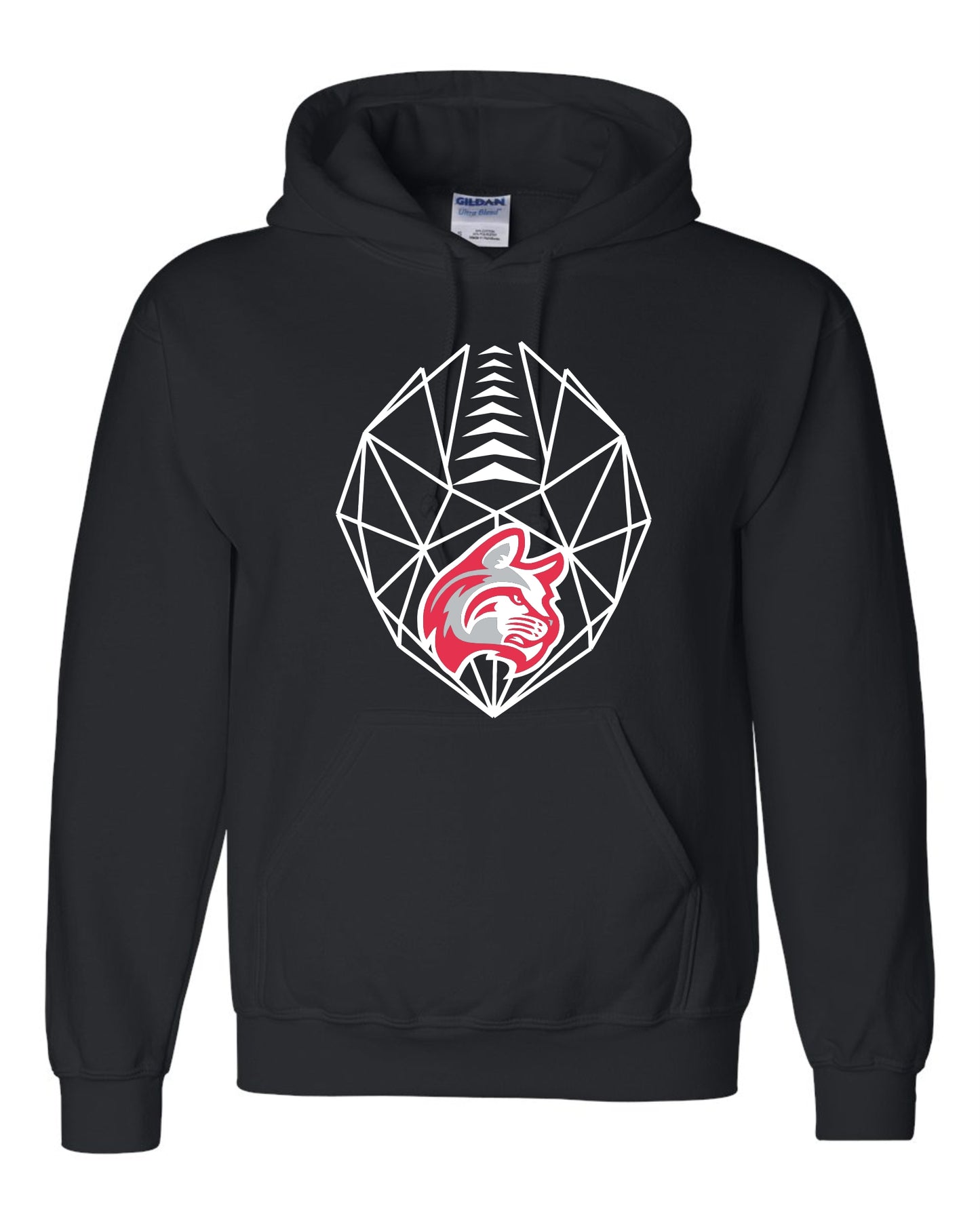 Wildcat Geo Football Hoodie BLACK