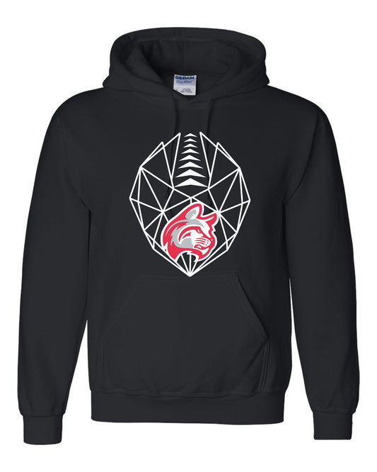 Wildcat Geo Football Hoodie BLACK