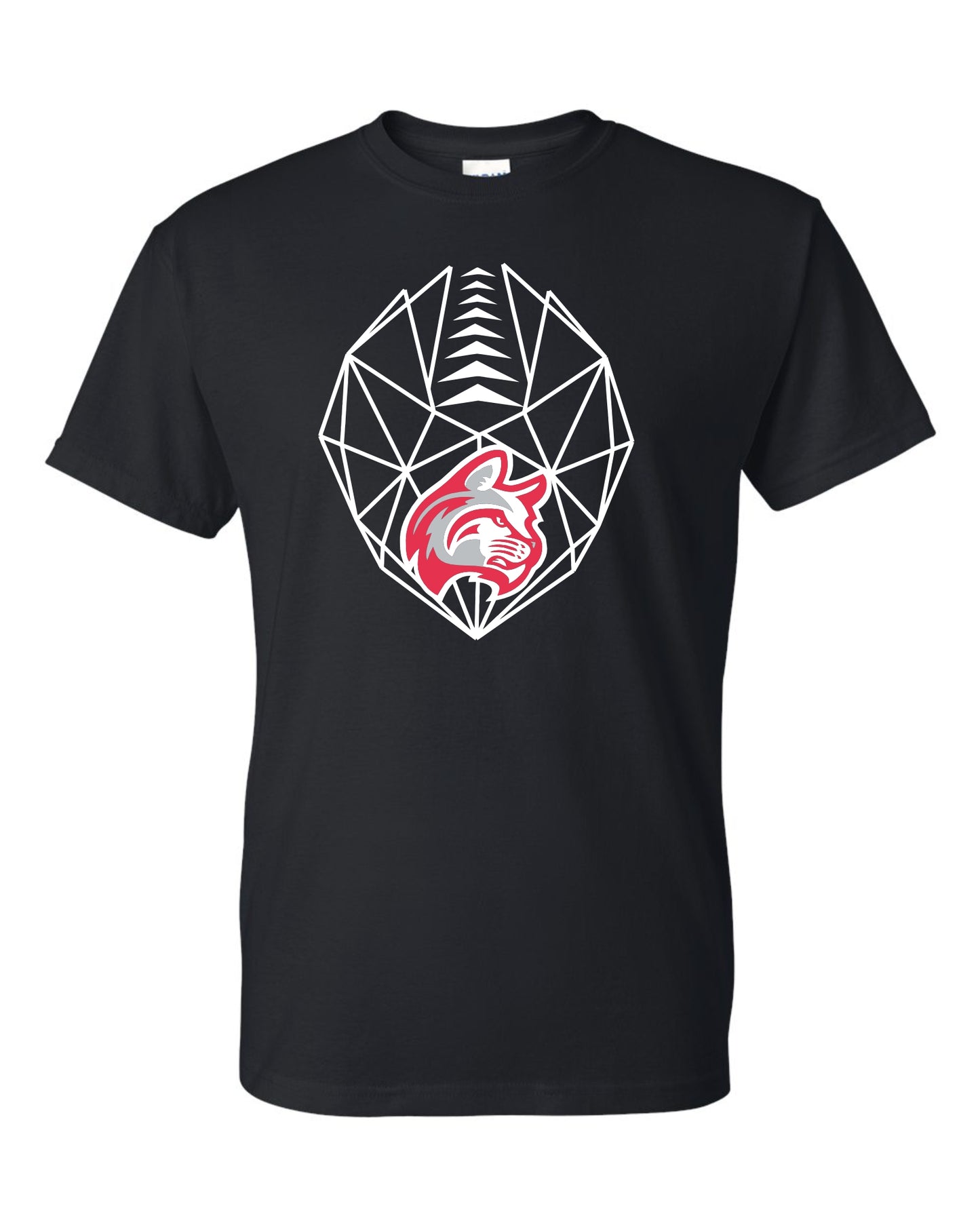 Wildcat Geo Football Tshirt BLACK