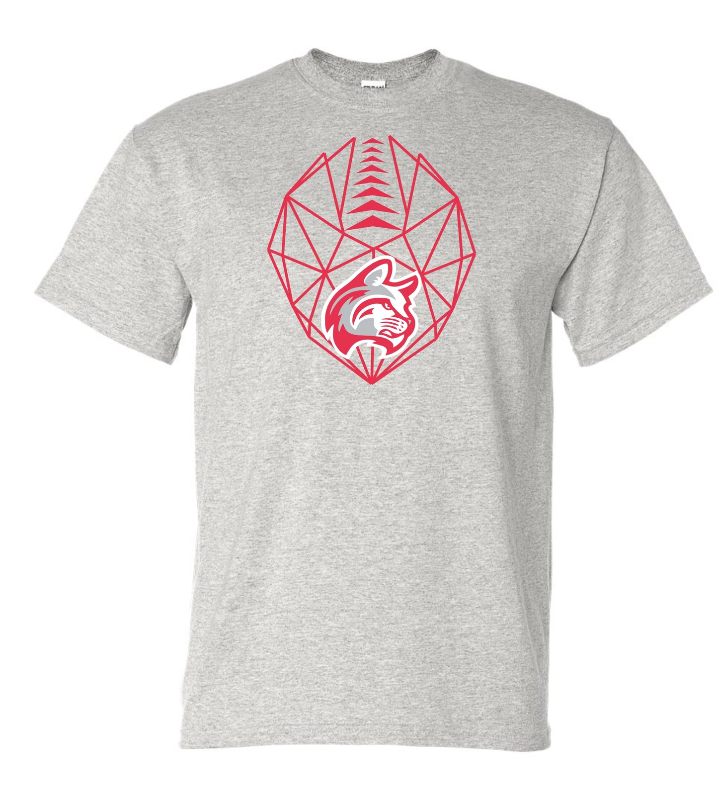 Wildcat Geo Football Tshirt ASH GREY