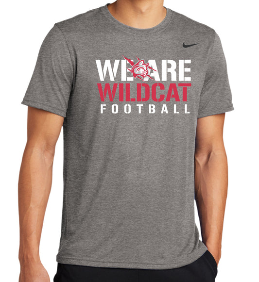 We Are Wildcat Football Nike Tshirt CARBON HEATHER