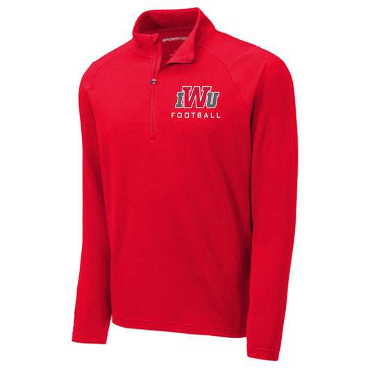 IWU Football 1/4 Zip Lightweight French Terry Pullover