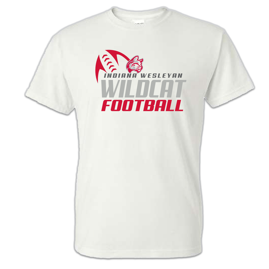 IWU Football Wildcats Tshirt White