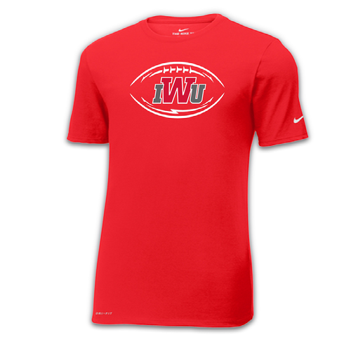 IWU Football Logo Nike Tshirt Red