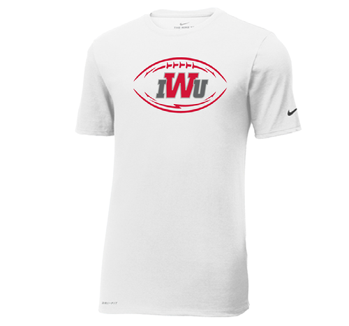 IWU Football Logo Nike Tshirt White